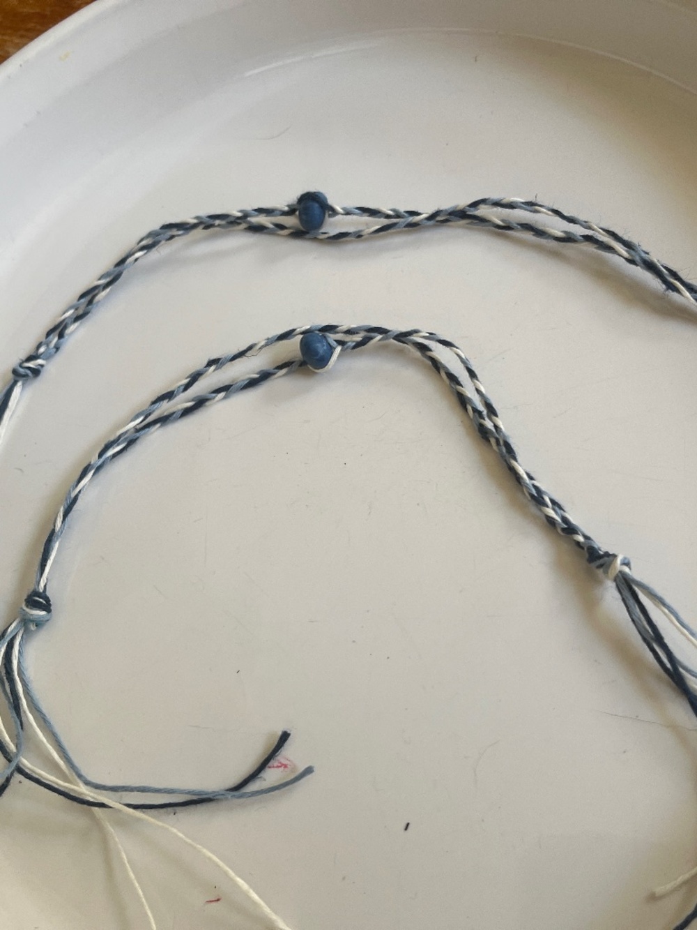Handmade with all natural hemp string friendship bracelet